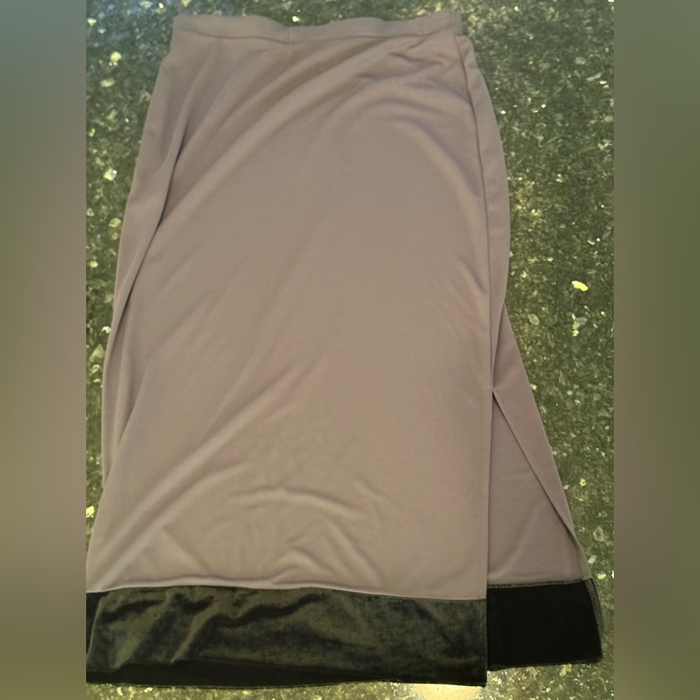 Merona Gray Pencil Skirt with Black Trim